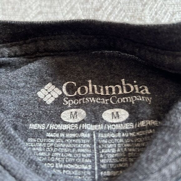 Columbia Outdoors Shirts - Gettysburg, Logo/ Olive Green & Gray - M - Picture 7 of 9